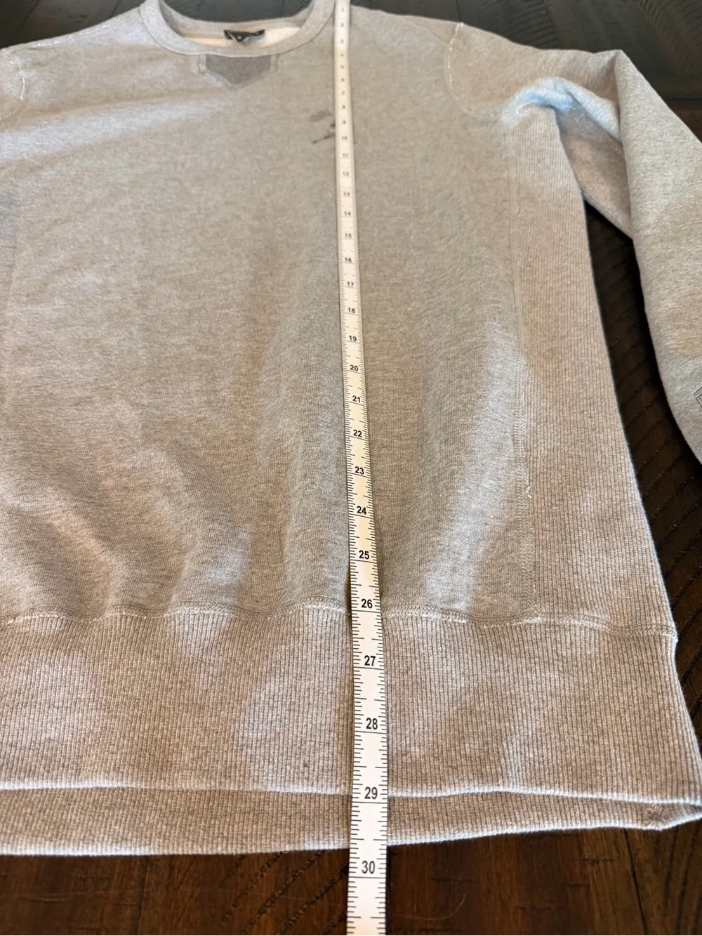 Baseballism Unisex Medium Gray Flag Man Crewneck Sweatshirt